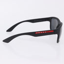 PRADA Sunglasses Plastic Metal 3 Set Black Brown Auth SW2622-6