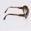 BVLGARI Sunglasses Plastic 3 Set Brown Gold Silver Auth SW2623-18