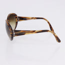 BVLGARI Sunglasses Plastic 3 Set Brown Gold Silver Auth SW2623-19
