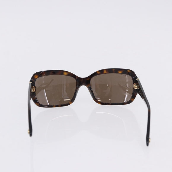BVLGARI Sunglasses Plastic 3 Set Brown Gold Silver Auth SW2623
