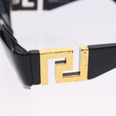 VERSACE Sunglasses Plastic Metal 4 Set Black Gold Auth SW2624-13