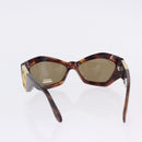 VERSACE Sunglasses Plastic Metal 4 Set Black Gold Auth SW2624-16