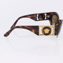 VERSACE Sunglasses Plastic Metal 4 Set Black Gold Auth SW2624-19