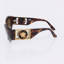 VERSACE Sunglasses Plastic Metal 4 Set Black Gold Auth SW2624-20