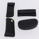 VERSACE Sunglasses Plastic Metal 4 Set Black Gold Auth SW2624-27