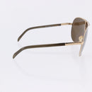 GUCCI Sunglasses Metal Plastic 3 Set Black Gold Green Auth SW2626-18