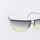 GUCCI Sunglasses Metal Plastic 3 Set Black Gold Green Auth SW2626-4