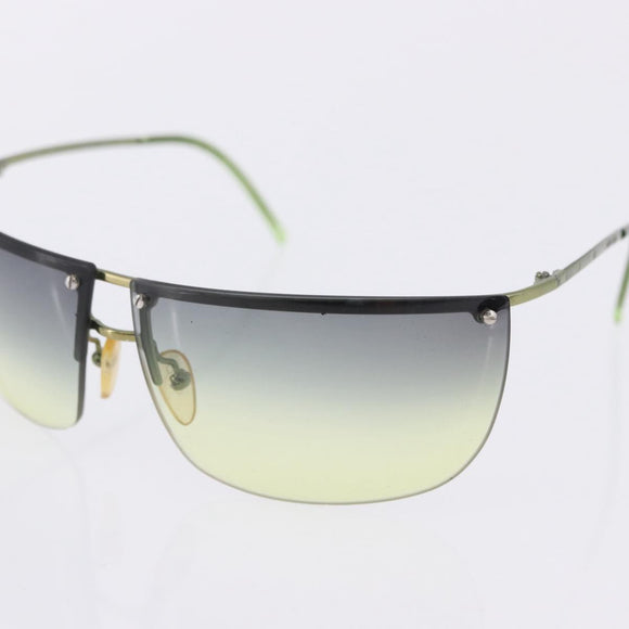GUCCI Sunglasses Metal Plastic 3 Set Black Gold Green Auth SW2626