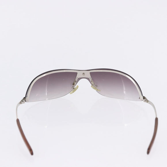 GUCCI Sunglasses Metal Plastic 3 Set Silver Brown Auth SW2628