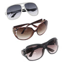 GUCCI Sunglasses Plastic 3 Set White Black Gray Auth SW2629-1
