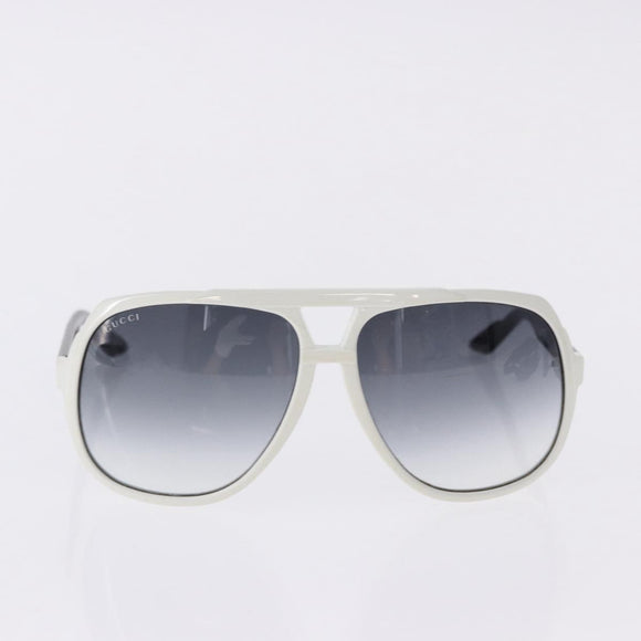 GUCCI Sunglasses Plastic 3 Set White Black Gray Auth SW2629