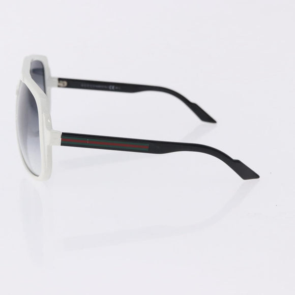 GUCCI Sunglasses Plastic 3 Set White Black Gray Auth SW2629