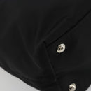 PRADA Robot Tote Bag Nylon Black Silver Auth SW2635M-17