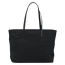 PRADA Robot Tote Bag Nylon Black Silver Auth SW2635M-2