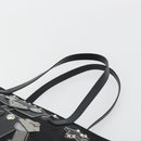 PRADA Robot Tote Bag Nylon Black Silver Auth SW2635M-14