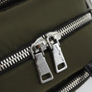 PRADA Hand Bag Nylon 2way Khaki Silver Auth SW2636SAM-17
