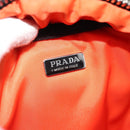 PRADA Hand Bag Nylon 2way Khaki Silver Auth SW2636SAM-18