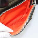 PRADA Hand Bag Nylon 2way Khaki Silver Auth SW2636SAM-22