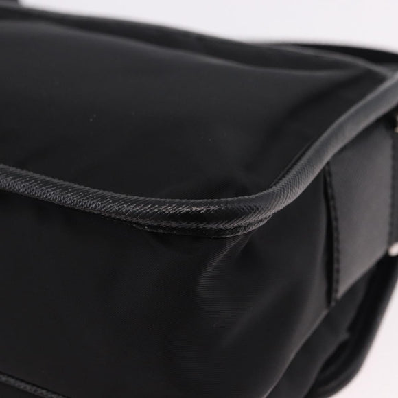 PRADA Shoulder Bag Nylon Black Silver Auth SW2637SAM