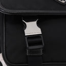PRADA Shoulder Bag Nylon Black Silver Auth SW2637SAM-9
