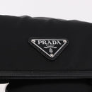 PRADA Shoulder Bag Nylon Black Silver Auth SW2637SAM-19