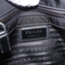 PRADA Shoulder Bag Nylon Black Silver Auth SW2637SAM-21