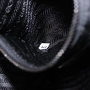 PRADA Shoulder Bag Nylon Black Silver Auth SW2637SAM-11