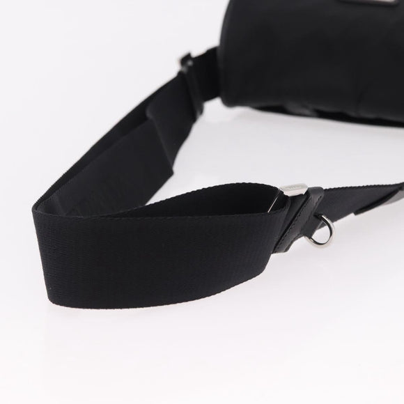 PRADA Shoulder Bag Nylon Black Silver Auth SW2637SAM