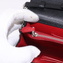 PRADA Robot Chain Shoulder Bag Saffiano Black Silver Auth SW2638SM-28
