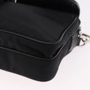 PRADA Shoulder Bag Nylon Black Silver Auth SW2639M-14