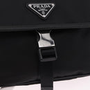 PRADA Shoulder Bag Nylon Black Silver Auth SW2639M-17