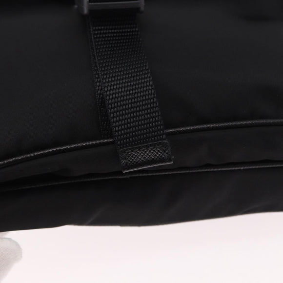 PRADA Shoulder Bag Nylon Black Silver Auth SW2639M