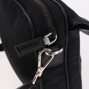 PRADA Shoulder Bag Nylon Black Silver Auth SW2639M-10