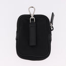 PRADA Shoulder Bag Nylon Black Silver Auth SW2639M-25