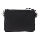 PRADA Shoulder Bag Nylon Black Silver Auth SW2639M-2