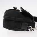 PRADA Shoulder Bag Nylon Black Silver Auth SW2639M-3