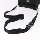 PRADA Shoulder Bag Nylon Black Silver Auth SW2639M-6