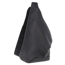 LOEWE Anton Sling Shoulder Bag Leather Black Silver Auth SW2640SM-1