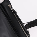 LOEWE Anton Sling Shoulder Bag Leather Black Silver Auth SW2640SM-10