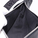 LOEWE Anton Sling Shoulder Bag Leather Black Silver Auth SW2640SM-20