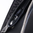 LOEWE Anton Sling Shoulder Bag Leather Black Silver Auth SW2640SM-21