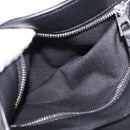 LOEWE Anton Sling Shoulder Bag Leather Black Silver Auth SW2640SM-22