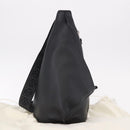 LOEWE Anton Sling Shoulder Bag Leather Black Silver Auth SW2640SM-12