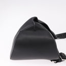 LOEWE Anton Sling Shoulder Bag Leather Black Silver Auth SW2640SM-5
