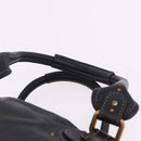 Chloe Paddington Hand Bag Leather Black Gold Auth SW2641M-9