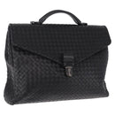 BOTTEGA VENETA INTRECCIATO Briefcase Leather Black 113095 Auth SW2642V-1