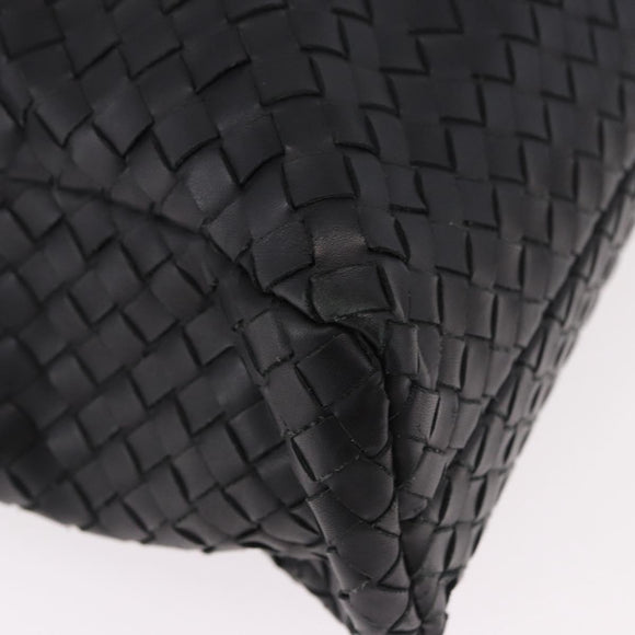 BOTTEGA VENETA INTRECCIATO Briefcase Leather Black 113095 Auth SW2642V
