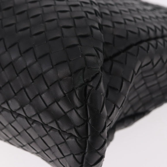 BOTTEGA VENETA INTRECCIATO Briefcase Leather Black 113095 Auth SW2642V