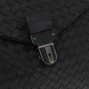 BOTTEGA VENETA INTRECCIATO Briefcase Leather Black 113095 Auth SW2642V-18