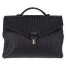 BOTTEGA VENETA INTRECCIATO Briefcase Leather Black 113095 Auth SW2642V-13